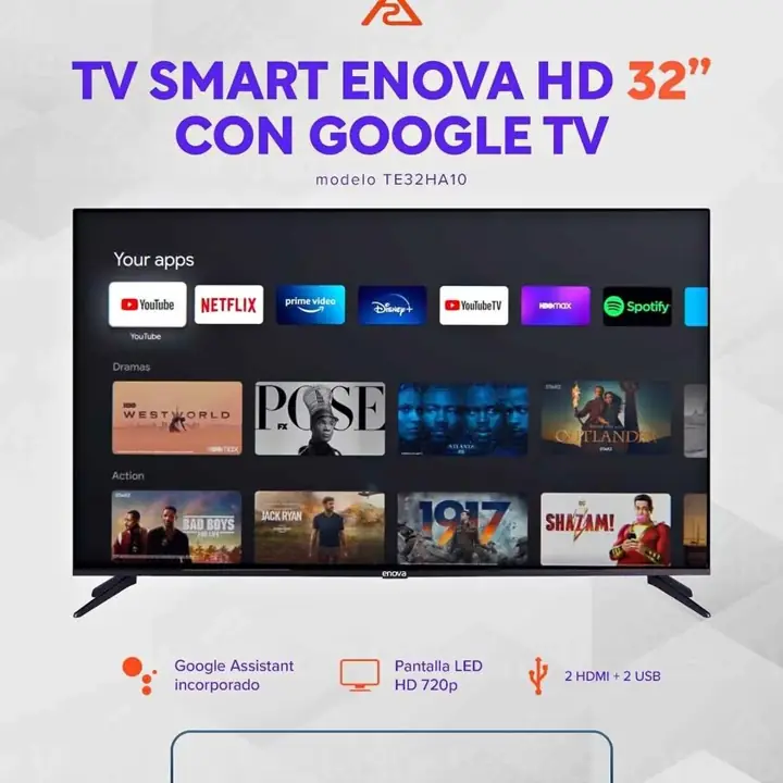 TV Smart Enova 32" HD Google TV