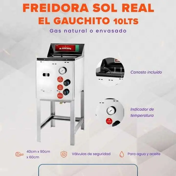 Freidora Sol Real Ultra Rapida 10 Litros G/E