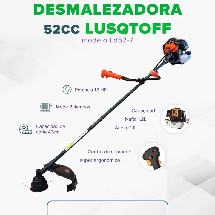 Desmalezadora LUSQTOFF naftera 52cc