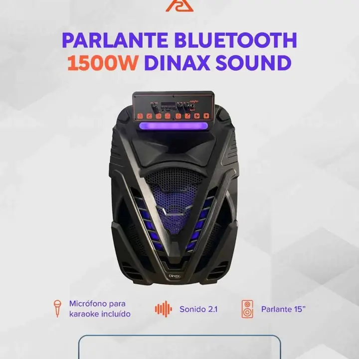 Parlante Inalámbrico Dinax 15" 1500W