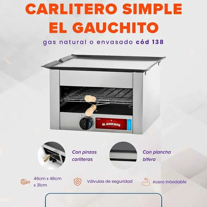 Carlitero Acero el Gauchito C/Plancha G/E
