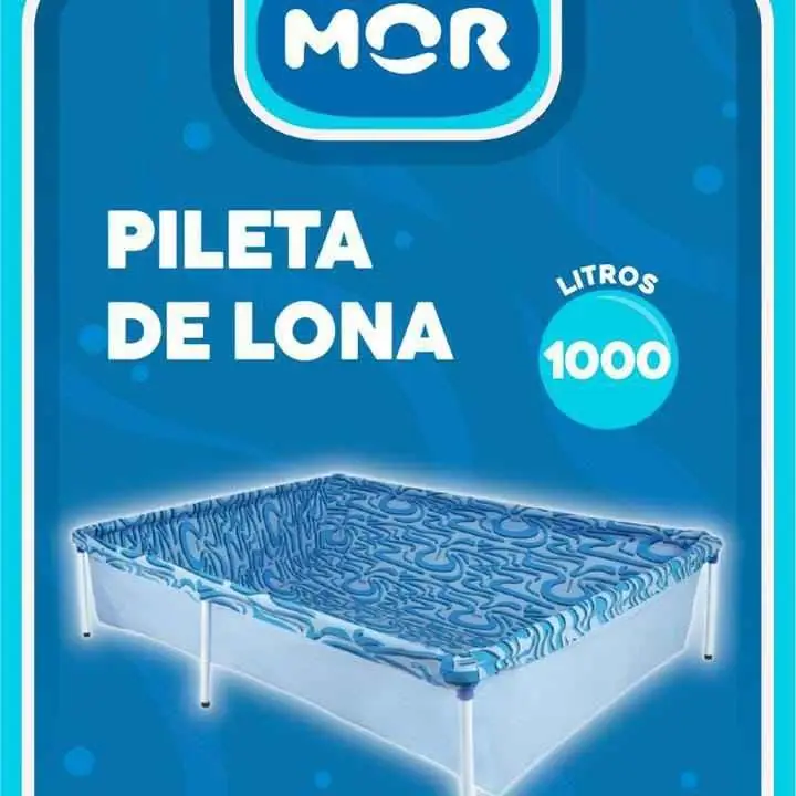 Pileta de lona mor con capacidad de 1000 litros