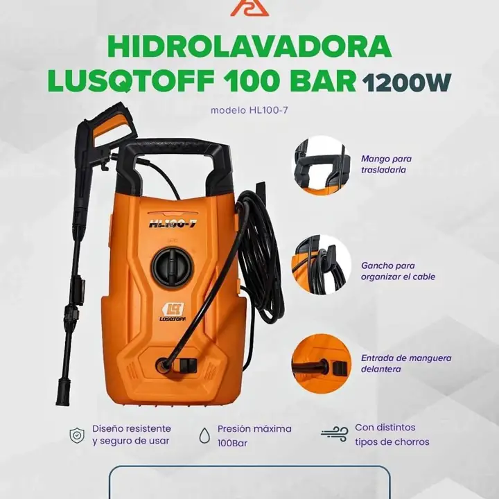 Hidrolavadora lusqtoff 1200W