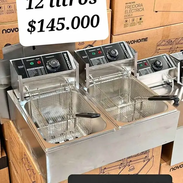 Freidora de aceite 12L novohome