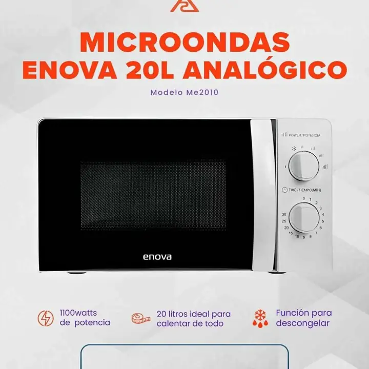 Microondas Enova 20L analogico Blanco