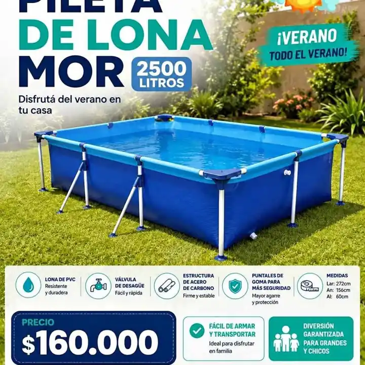 Pileta de Lona Mor 2500 Litros