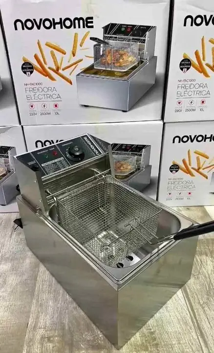 NUEVAS Freidora electrica de aceite Novohome 6 litros