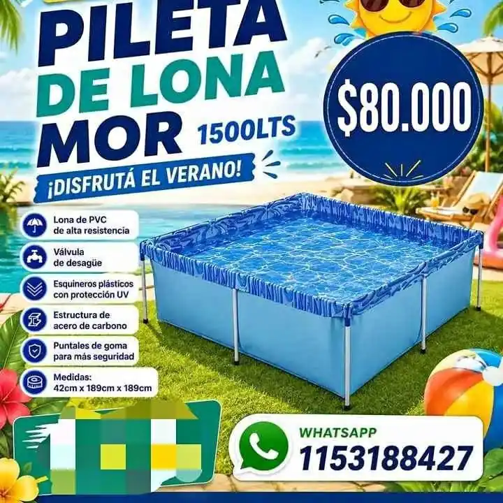 Pileta de Lona Mor 1500 Litros