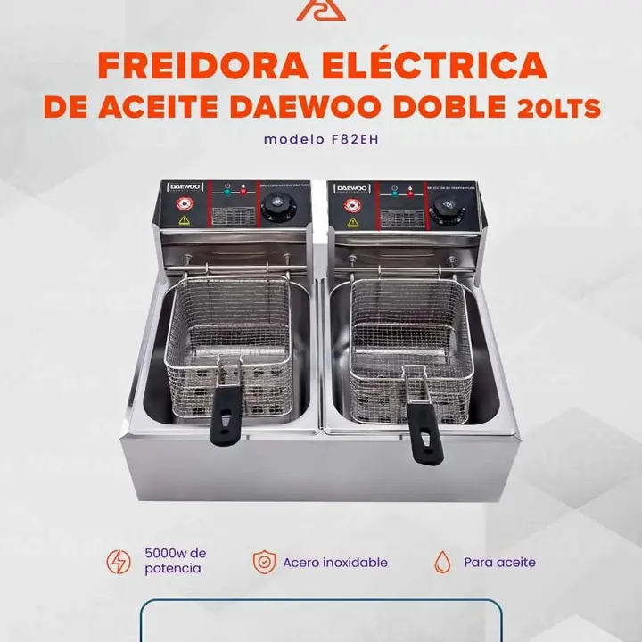 NUEVAS Freidora Eléctrica de Aceite Daewoo 20 litros