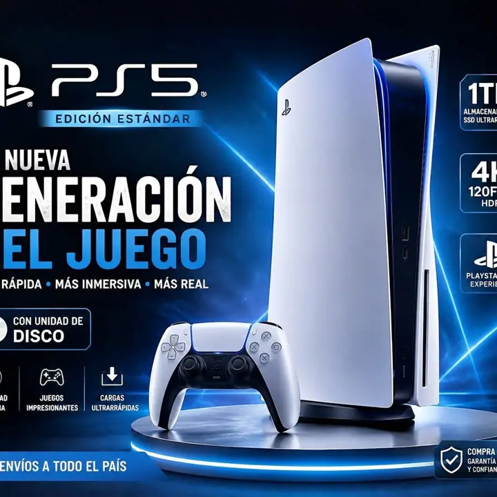 Sony PS5 PlayStation 5 Standard 1TB Nueva y sellada en caja con garantía