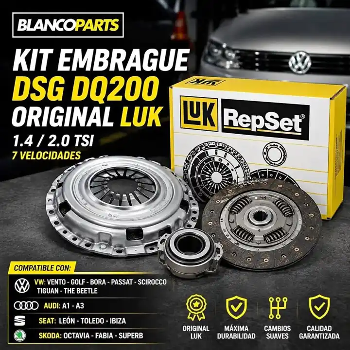Kit embrague dsg DQ200 ORIGINAL LuK clutch brand