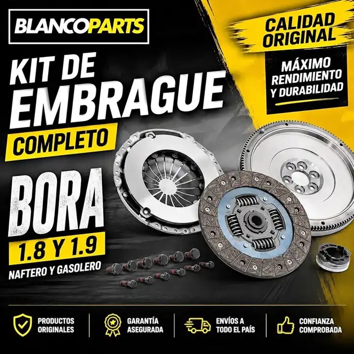 Kit de embrague/clutch completo Volkswagen BORA 1.8 y 1.9 Marca Luk original