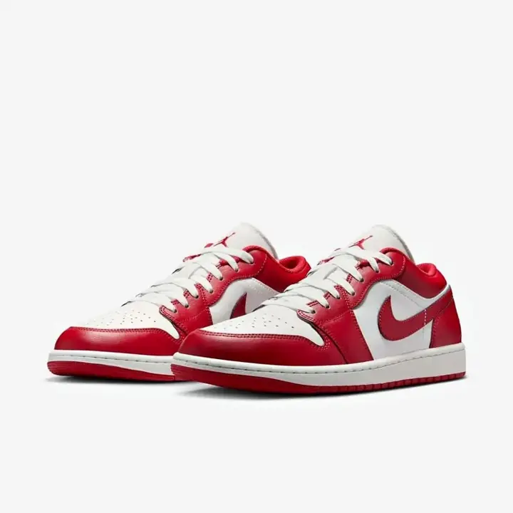 Zapatillas Air Jordan 1 Low talle 43.5 color blanco y rojo. con Caja y originalidad comprobable