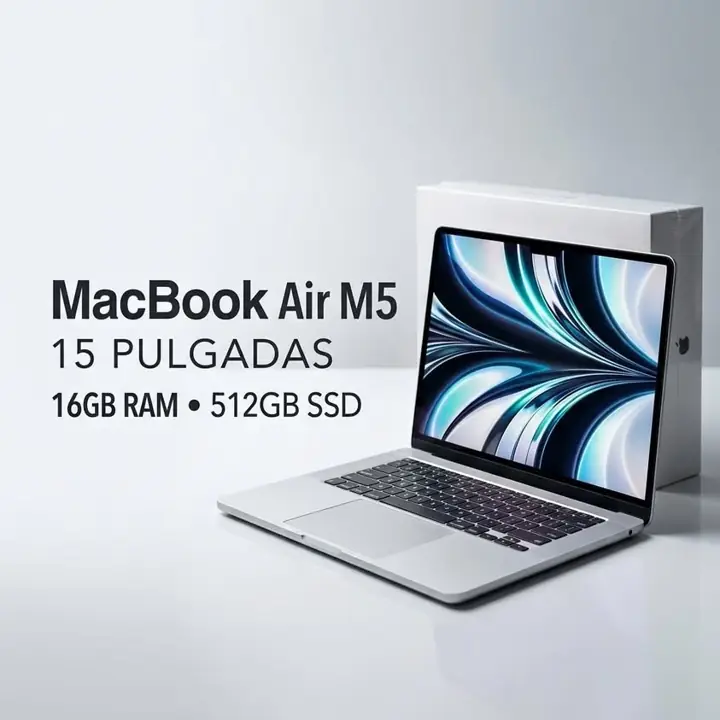 Nueva MacBook Air M5 2026 de 15" - 16GB/512GB - Sellada y con garantia Apple por 12 meses. SkyBlue