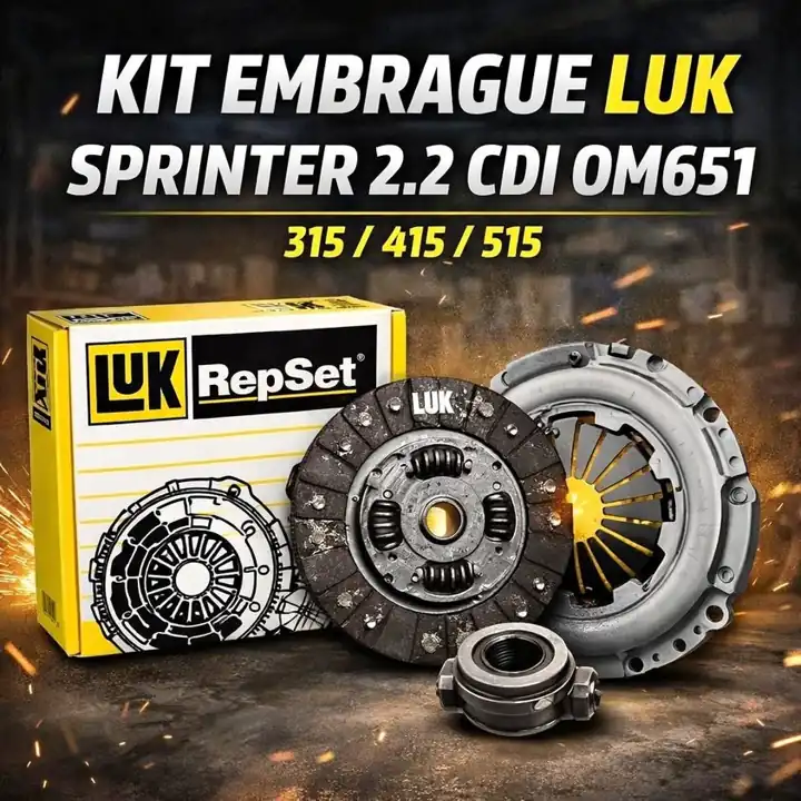 Kit de embrague mercedes benz sprinter modelos: 315 / 415 / 515 cdi motor: OM651 2.2 cdi luk
