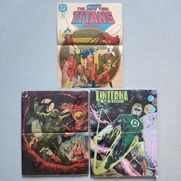 3 Poster - Linterna Verde Cosa del pantano Nuevos titanes - Green Lantern Swamp Thing Teen Titans