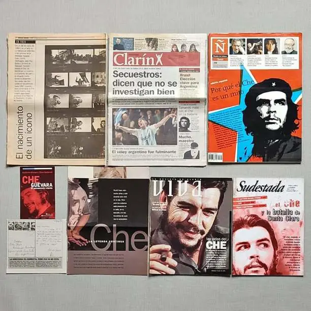 Combo Ernesto Che Guevara - 3 revistas / clipping / 1 postal