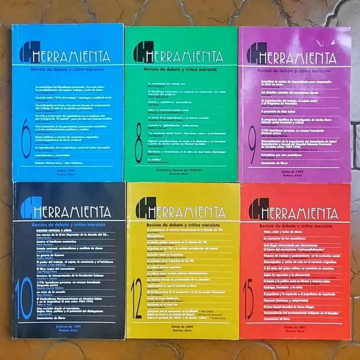 Combo x 6 Revista Herramienta - Debate y crítica marxista
