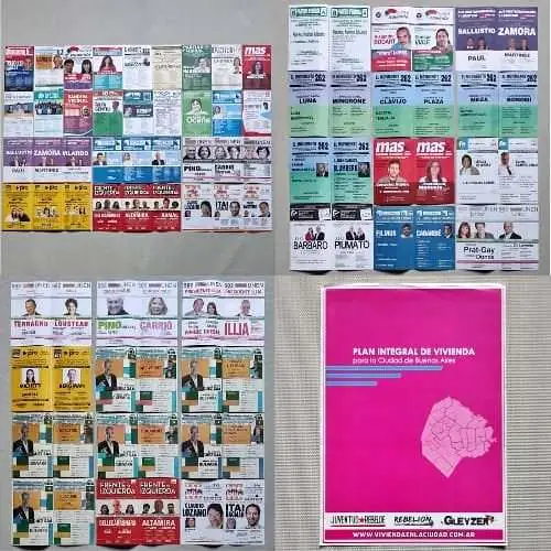 Elecciones 2013 Senador Diputado Legislador - Combo Boleta electoral Folleto campaña
