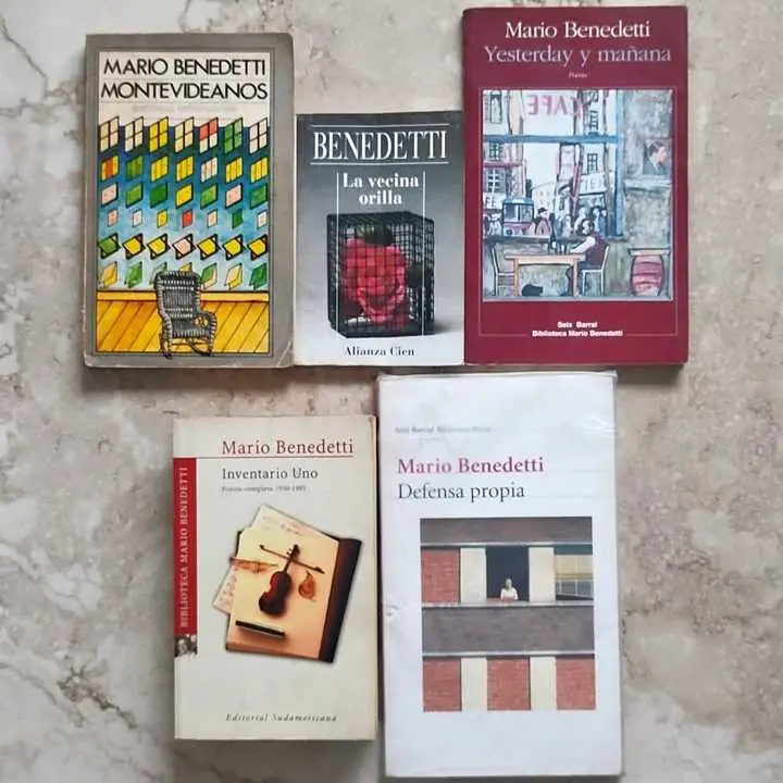 Combo x 5 libros Mario Benedetti