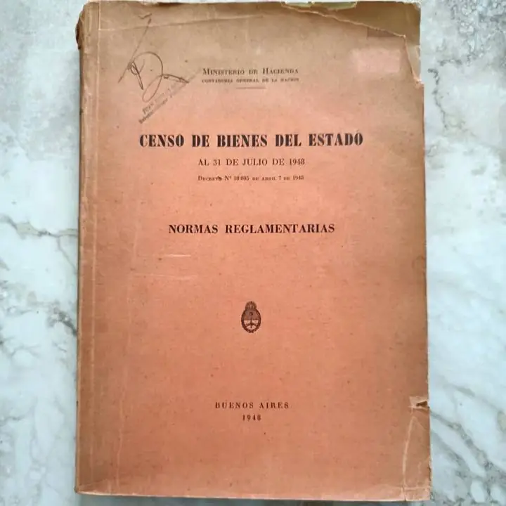 Censo de bienes del estado 1948 - Ministerio de Hacienda - Libro