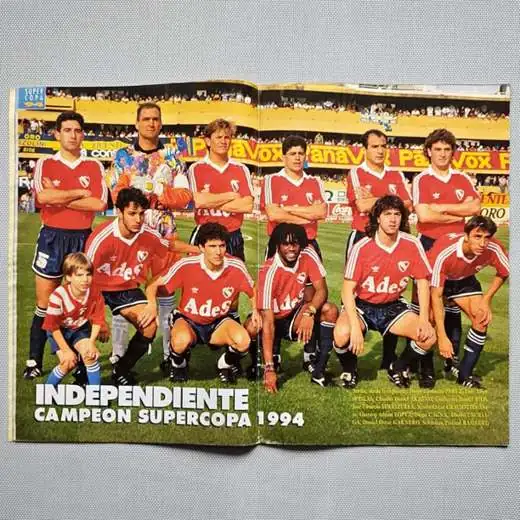 Revista el Gráfico Ed especial N° 82 - Independiente Supercopa 1994 / Poster 47 x 34 cm - Fútbol