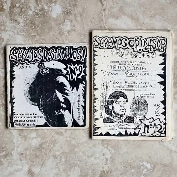 Combo x 2 Fanzine - Seremos Destruidos banda hc punk