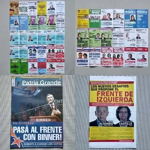 Elecciones 2011 Presidente Diputado - Combo Boleta electoral Folleto campaña