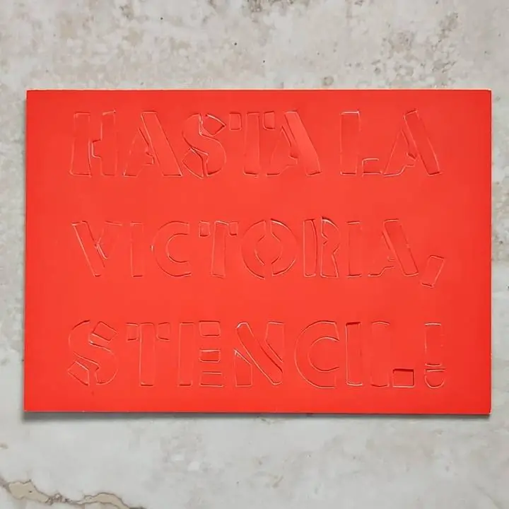 Hasta la victoria stencil ! - Promoción del libro - Vía Postal