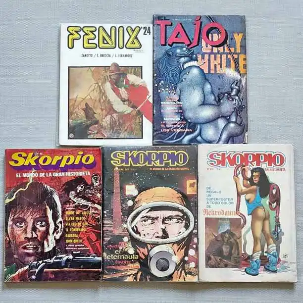 Combo x 5 el tajo Fenix Skorpio - Ediciones Record - Comics Historieta