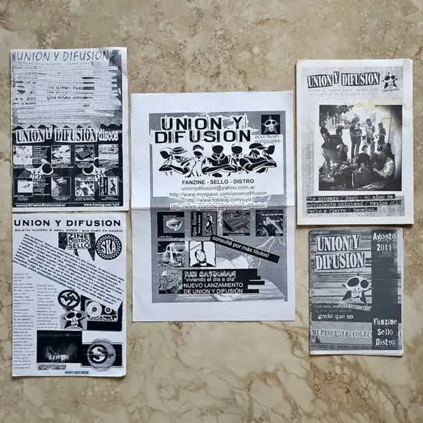 Unión y Difusión - Combo Boletín / Fanzine - Año 2009 y 2011