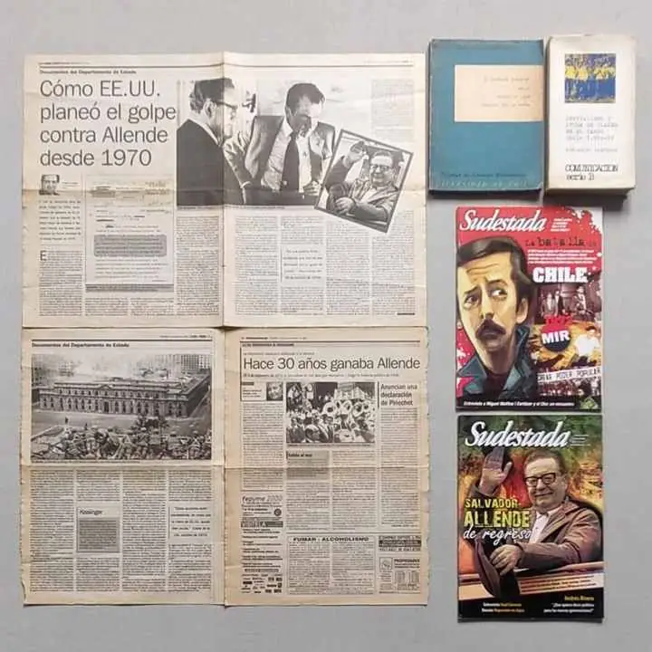 Combo Chile - 2 libros / 2 revistas / Clipping - Allende MIR