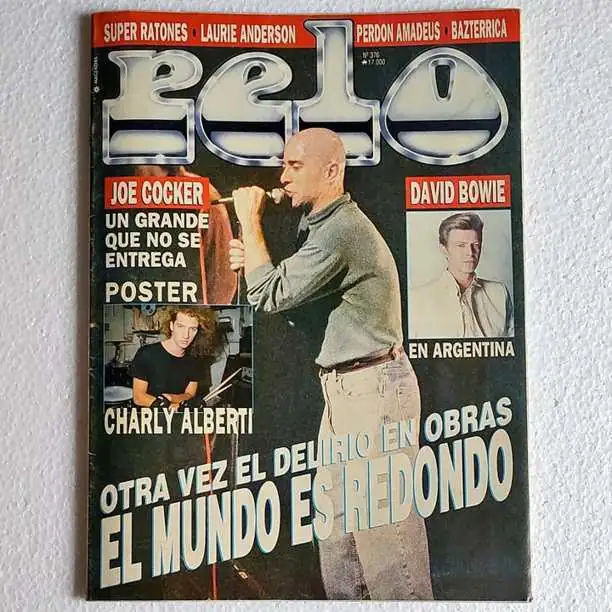 Revista Pelo N° 376 - Tapa Redondos Patricio Rey / Poster Charly Alberti Soda Stereo