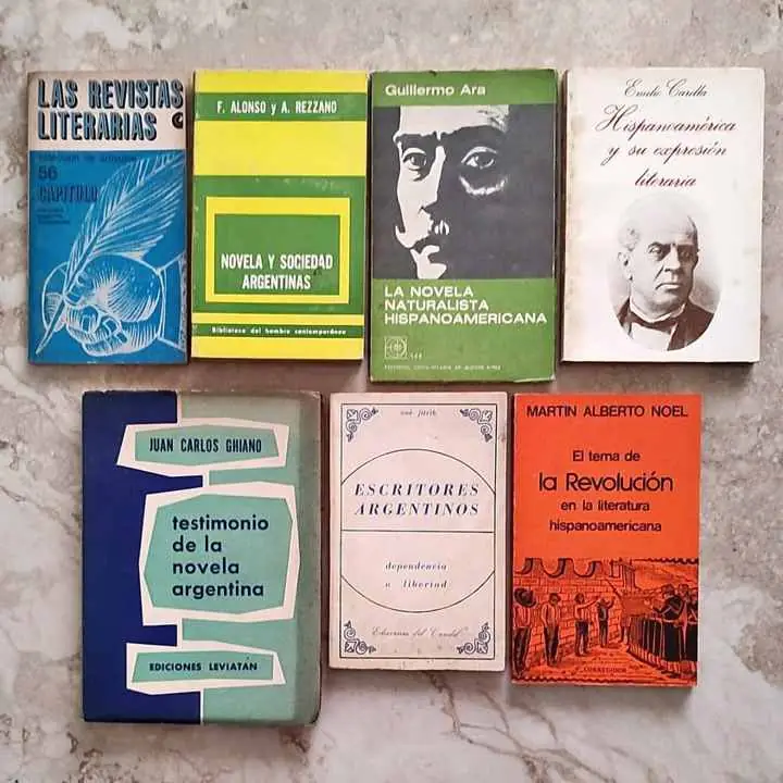 Combo x 7 Libros - Crítica literaria - Literatura Argentina Novela Revistas Hispanoamérica