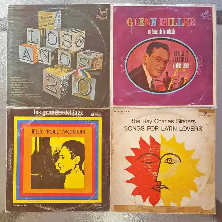 4 Discos - Años 20 Glenn Miller Jelly Roll Morton Ray Charles singers - Disco Vinilo