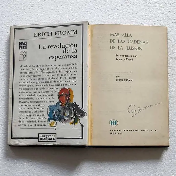 2 Libros Erich Fromm - Más allá de las cadenas de la ilusión - la revolución de la esperanza
