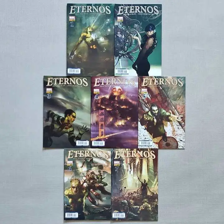 Eternos 1 al 7 - Neil Gaiman John Romita Jr - Panini Comics