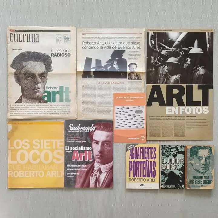 Roberto Arlt - Combo 3 Libros / 1 Revista / Clipping