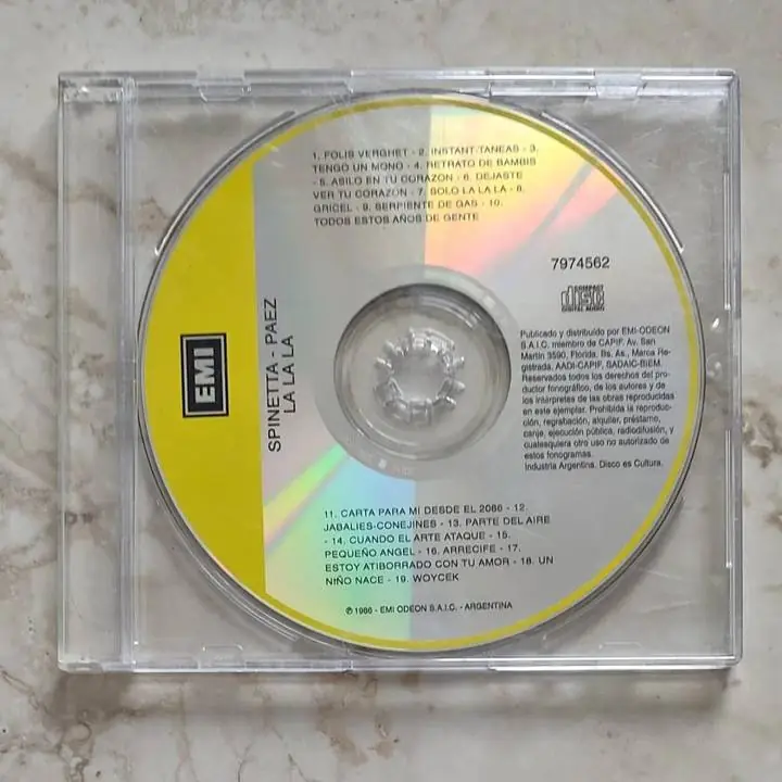 CD Luis Alberto Spinetta / Fito Páez - la la la