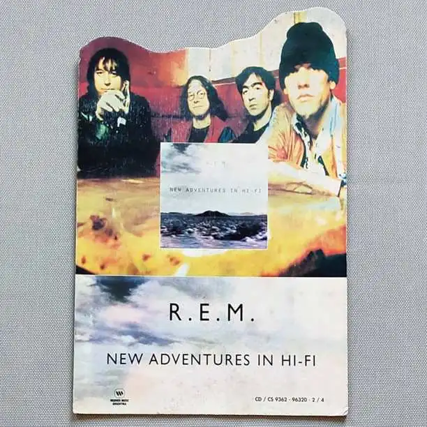 Poster disquería R.E.M. - Promoción disco New adventures in- Hi-Fi - 30 x 46 cm Rock REM