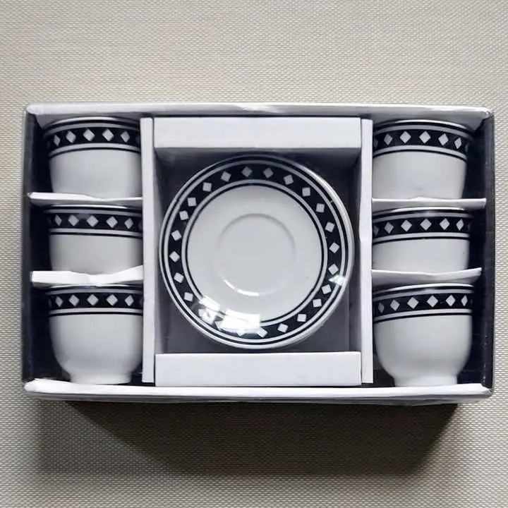 Set x 6 Taza y plato para café - Vajilla