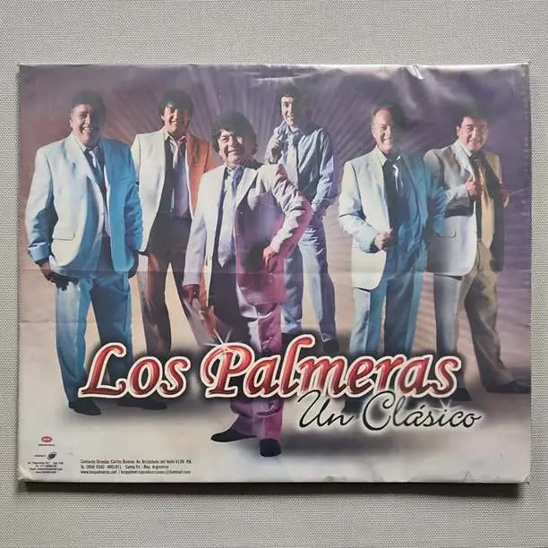 Poster disquería los Palmeras - Promoción disco Un clásico - 53 x 42 cm