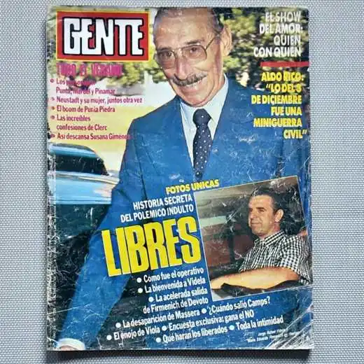 Revista Gente 1328 - Indulto Menem - Videla Firmenich (año 1991)