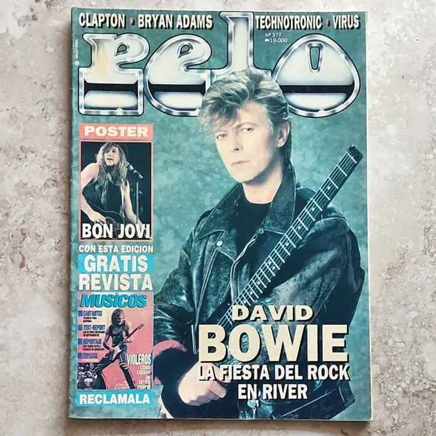 Revista Pelo N° 377 - Tapa David Bowie / Poster Bon Jovi