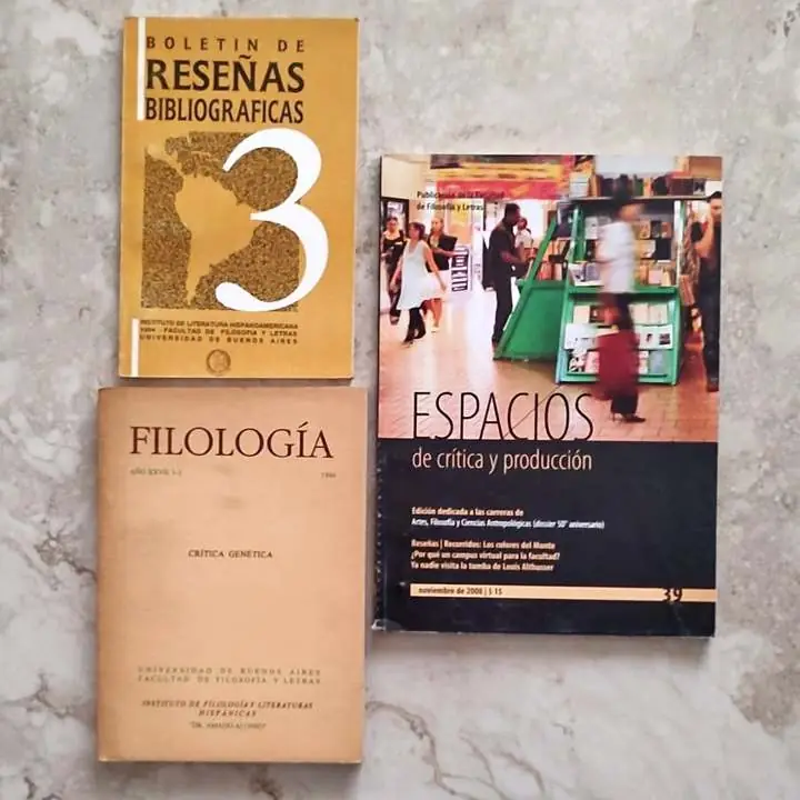 Facultad de Filosofía y Letras - Universidad de Buenos Aires UBA - Combo x 3 publicaciones
