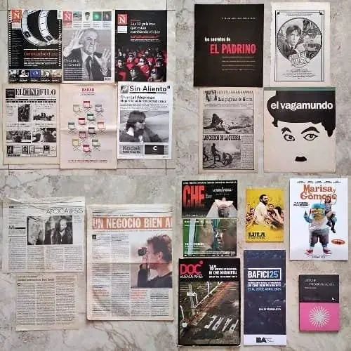 Combo Cine - 4 postales 3 programas 6 publicaciones clipping