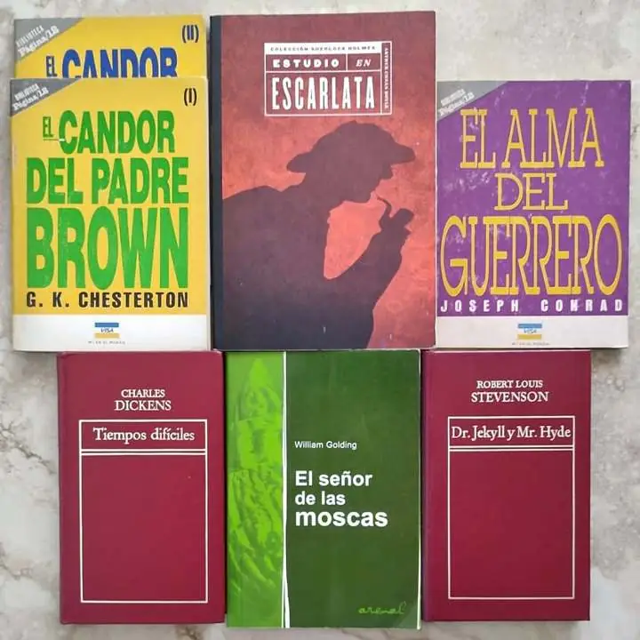 Combo x 6 libros - Chesterton Conan Doyle Conrad Dickens Golding Stevenson