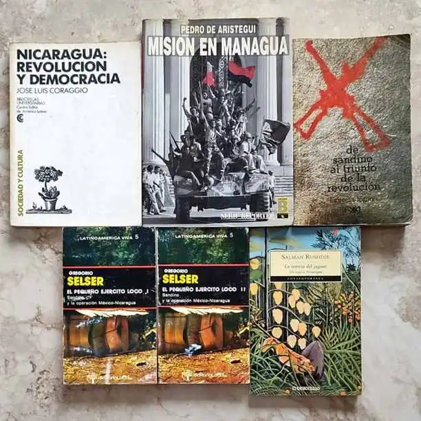 Combo x 6 libros Nicaragua - Coraggio de Arístegui Lozano Rushdie Selser - Incluye obsequio