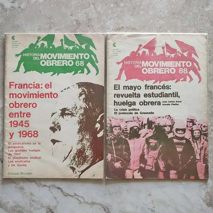 Combo x 2 Historia del movimiento obrero - Francia mayo francés revuelta estudiantil huelga obrera