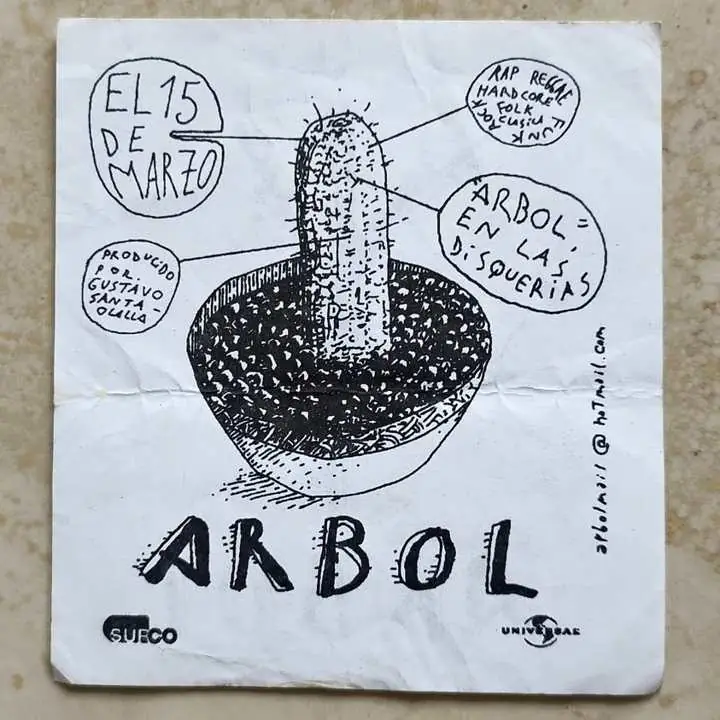 Árbol - Lanzamiento disco Árbol año 1999 - Flyer Volante